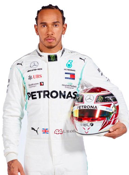 Lewis Hamilton Petronas 2019 Mercedes F1 Race Suit Go Kart Racing Suit