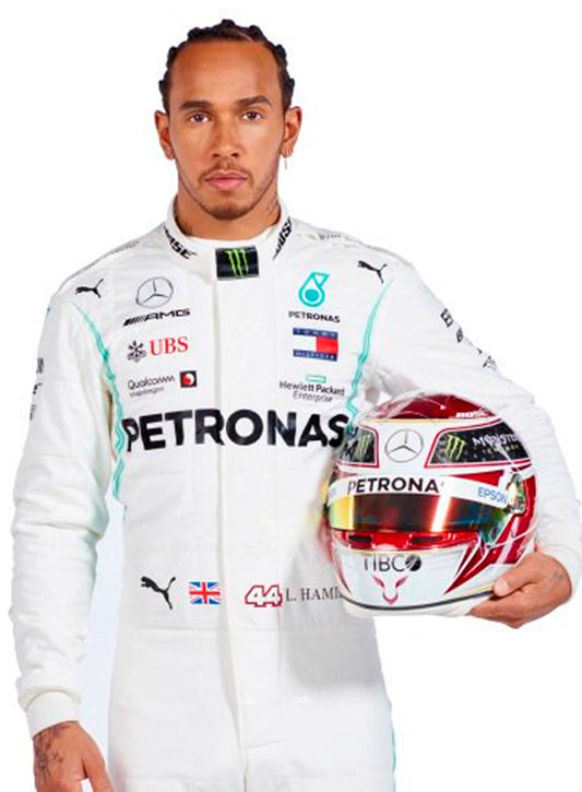 Lewis Hamilton Petronas 2019 Mercedes F1 Race Suit Go Kart Racing Suit