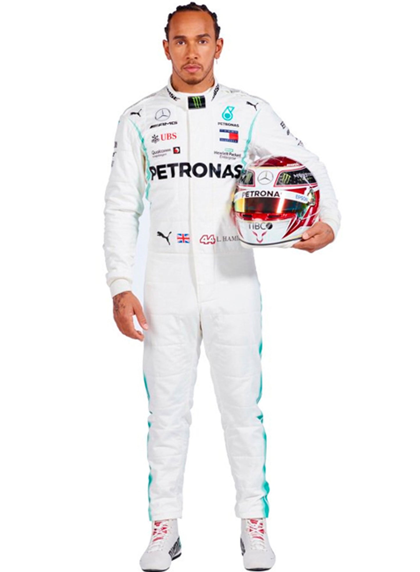 Lewis Hamilton Petronas 2019 Mercedes F1 Race Suit Go Kart Racing Suit