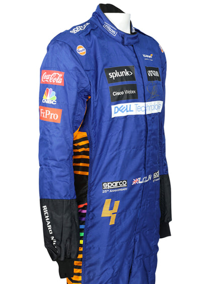 Lando Norris 2021 Mclaren F1 Race Suit Go Kart Racing Suit