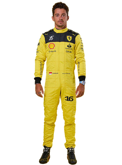 2022 Charles Leclrec Ferrari 75th Anniversary F1 Special Edition Race Suit Go Kart Racing Suit