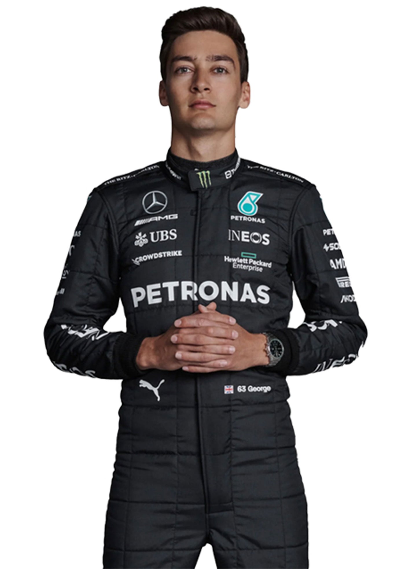 George Russell Petronas 2022 Mercedes F1 Race Suit Go Kart Racing Suit