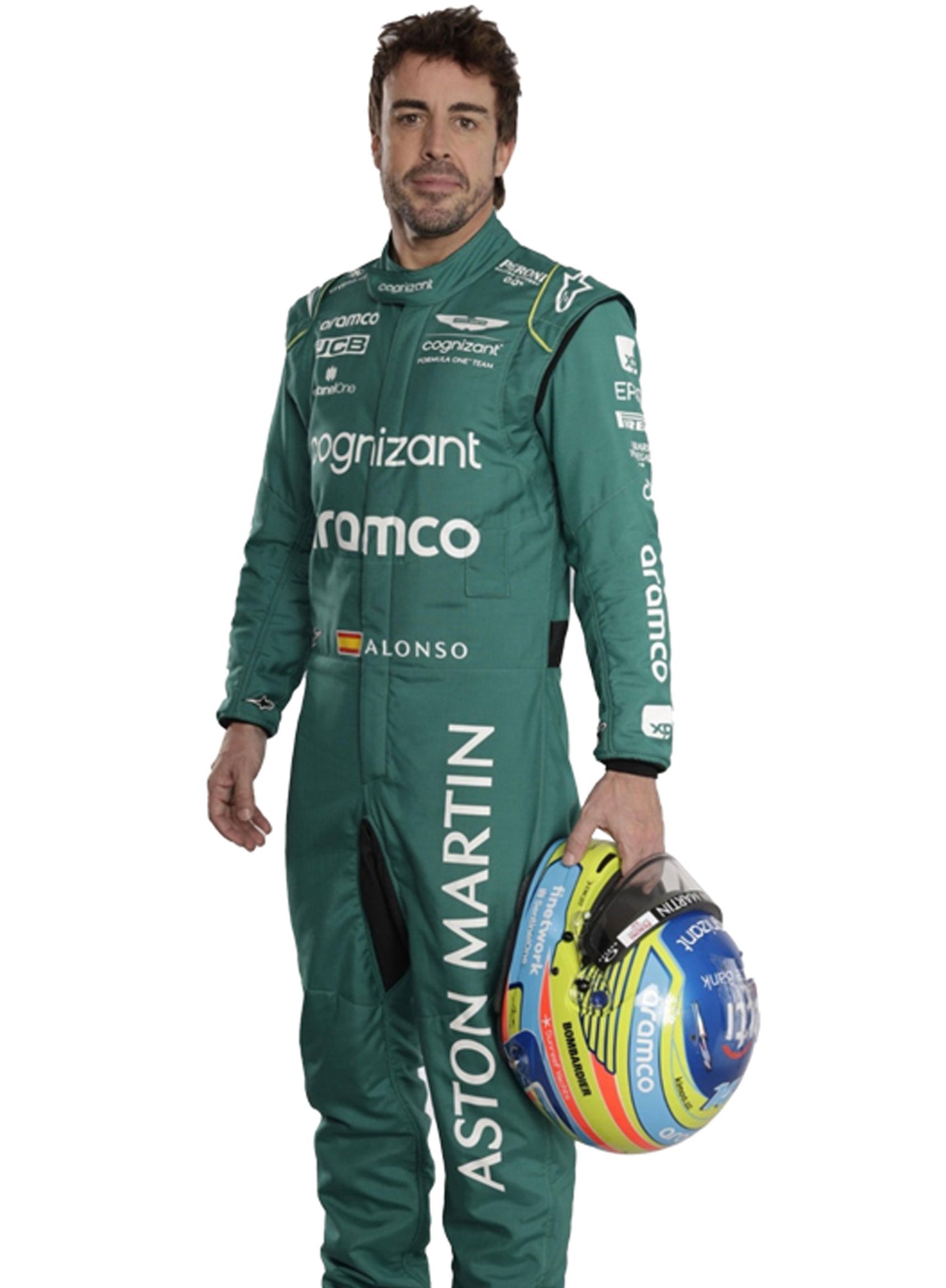 Fernando Alonso 2023 Aston Martin F1 Race Suit Go Kart Racing Suit