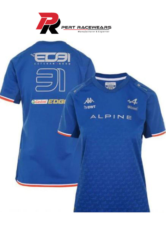 2022 BWT Alpine F1 Team Esteban Ocon  Driver Women T-Shirt Racing T-Shirt