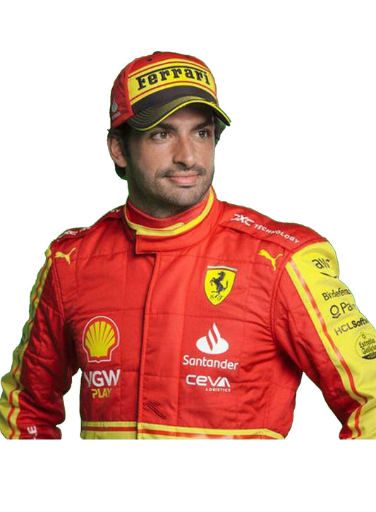 Carlos Sainz Ferrari 2023 New Race Suit Italian Grand Prix Monza Ferrari Race Suit