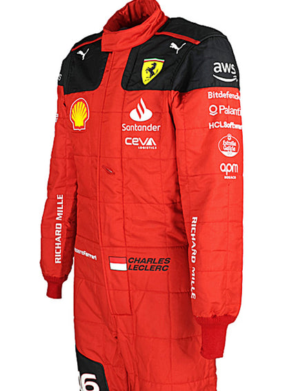 Charles Leclrec Ferrari 2023 F1 Race Suit Go Kart Racing Suit