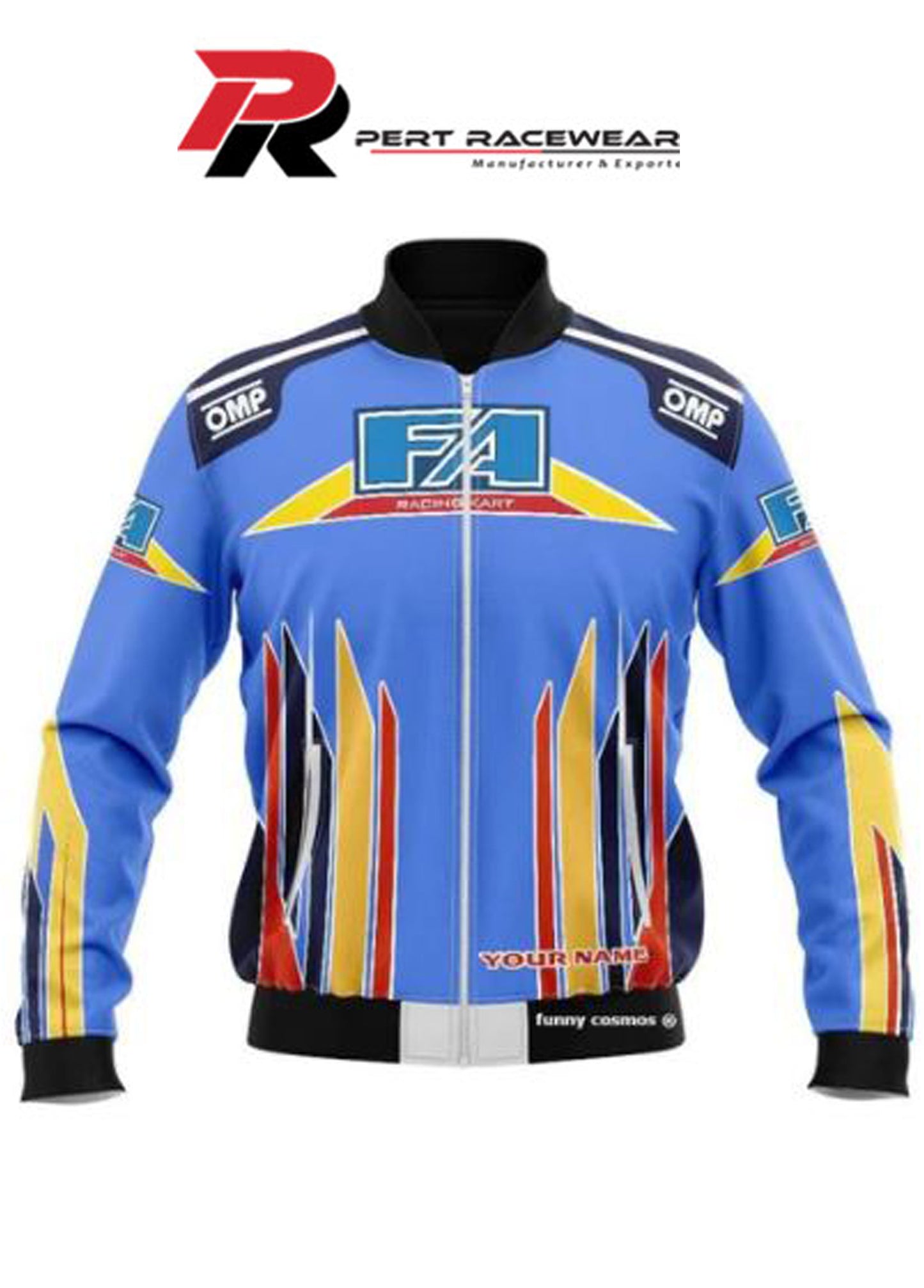 FA Kart Bomber Jacket FA Kart Racing, Omp FA Racing Formula K Personalized Bomber Jacket