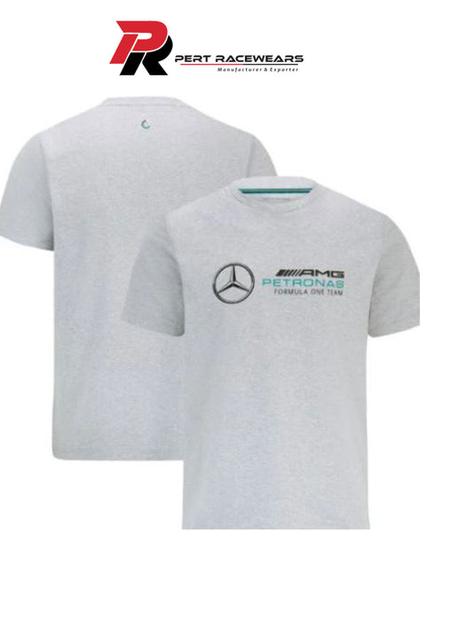 Mercedes AMG Petronas F1 Large Logo Grey Unisex T-Shirt