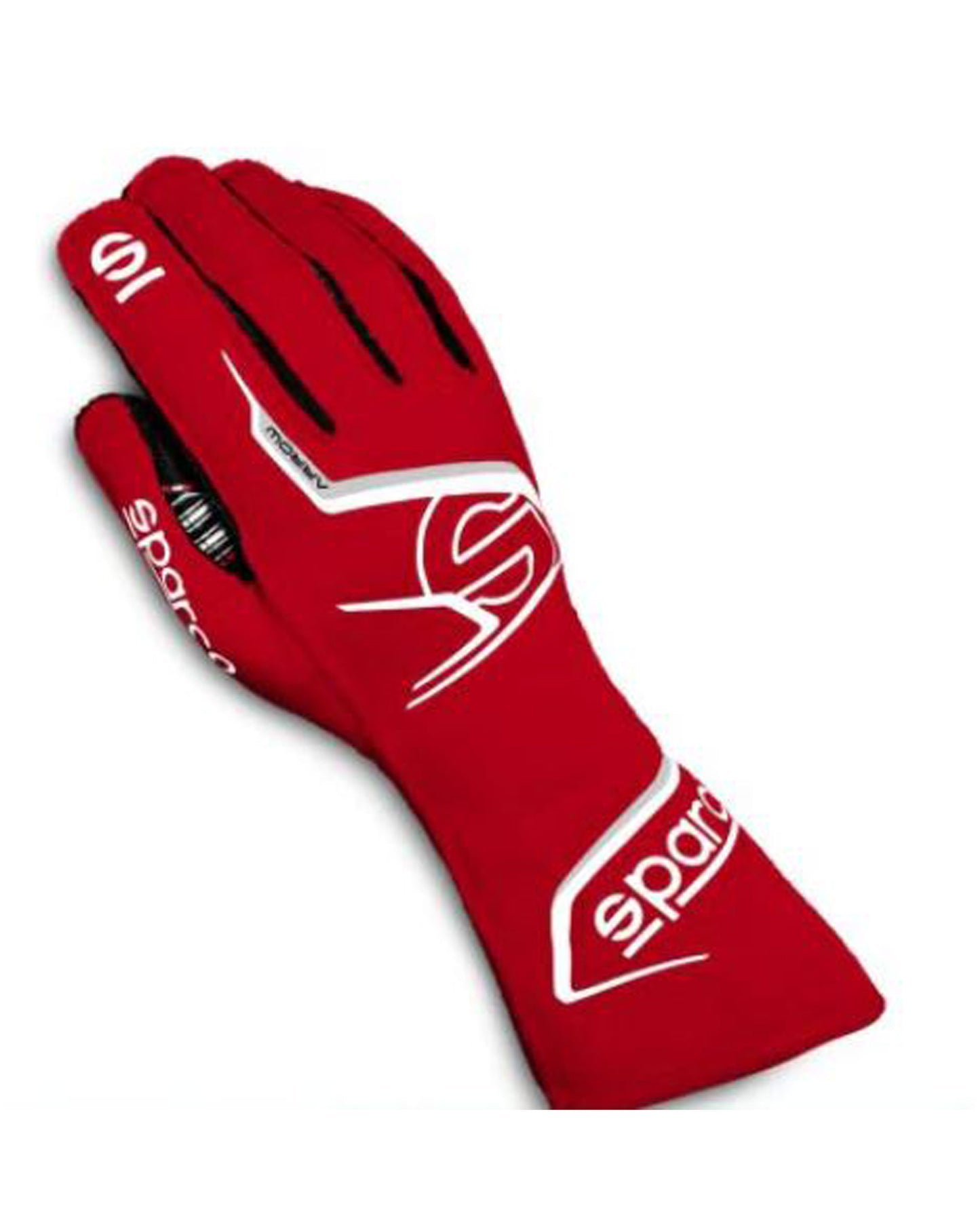 Sparco Arrow Red & White Go Kart Racing Gloves, All Sizes Available