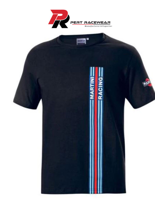 Martini T-Shirt Martini Big Stripes Black Racing T-Shirt