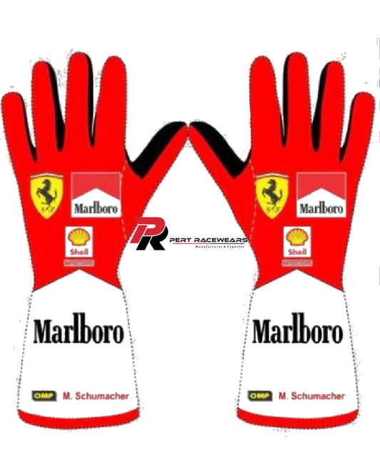 Michael Schumacher 2023 Go Kart Racing Gloves, Available In Sizes