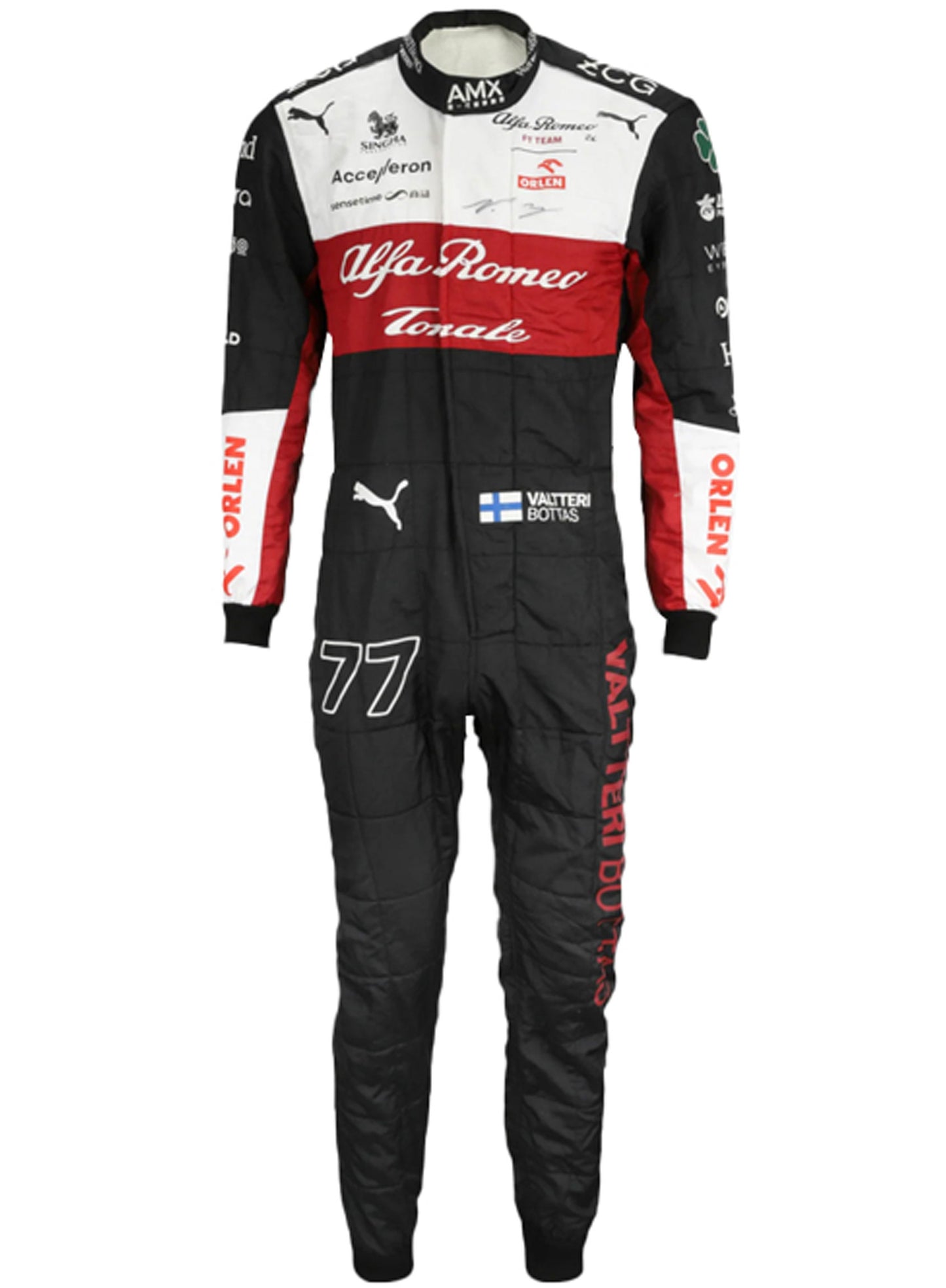 Valtteri Bottas 2022 Alfa Romeo F1 Race Suit Go Kart Racing Suit