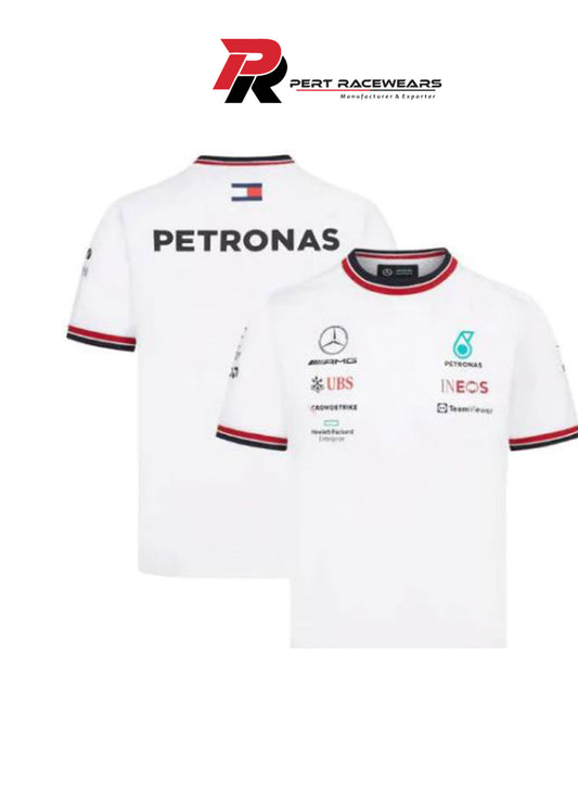 2022 F1 Mercedes AMG Petronas F1 2022 Team White Racing T-Shirt