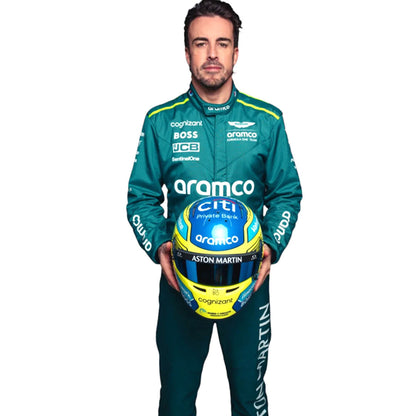 New Model 2024 Fernando Alonso Aston Martin F1 Race Suit Go Kart Racing Suit