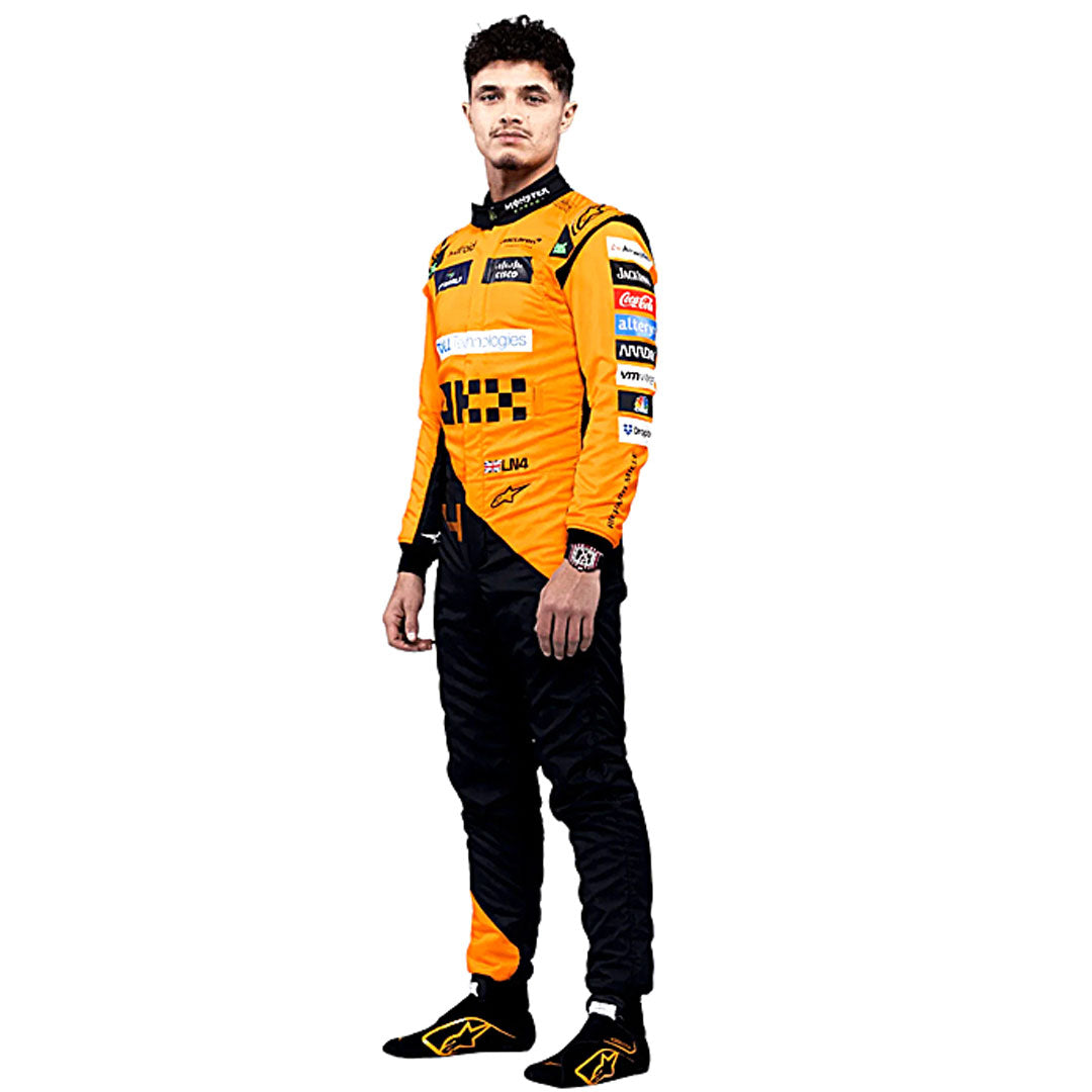 2024 New Model Lando Norris Mclaren F1 Race Suit Go Kart Racing Suit