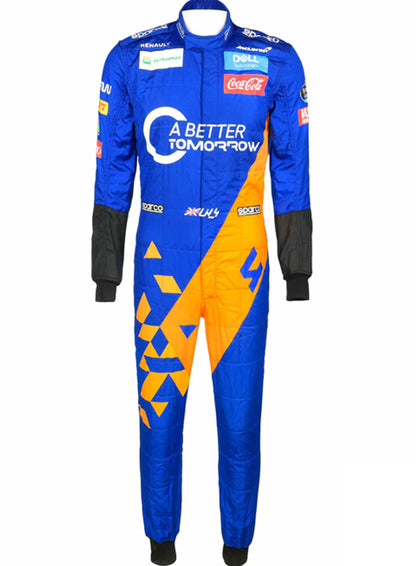 Lando Norris 2019 Mclaren F1 Race Suit Go Kart Racing Suit