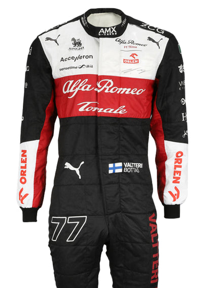 Valtteri Bottas 2022 Alfa Romeo F1 Race Suit Go Kart Racing Suit