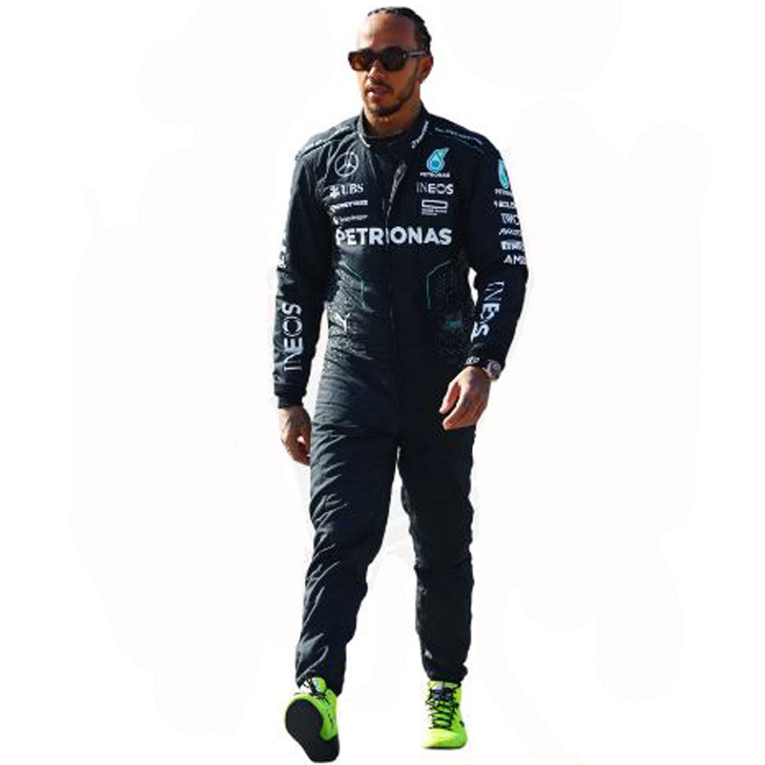 2024 New Model Lewis Hamilton Petronas Mercedes F1 Race Suit Go Kart Racing Suit