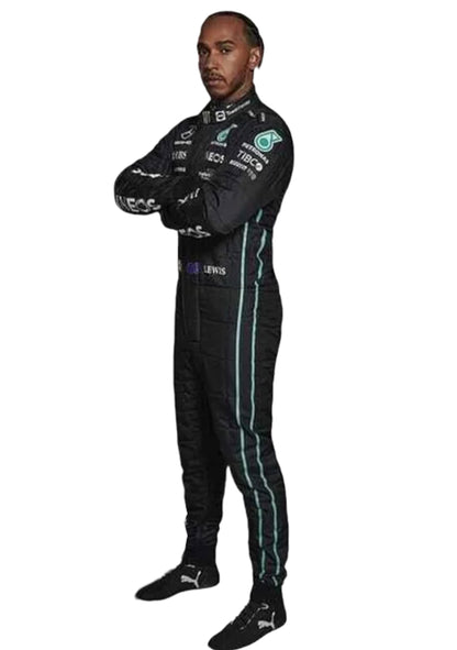 Lewis Hamilton Petronas 2022 Mercedes F1 Race Suit Go Kart Racing Suit