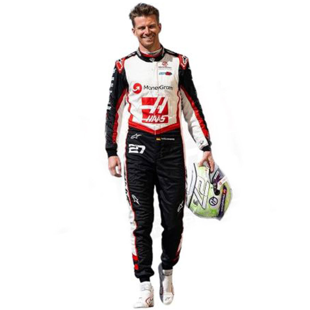 2024 New Model Nico Hulkenberg Haas F1 Race Suit Go Kart Racing Suit