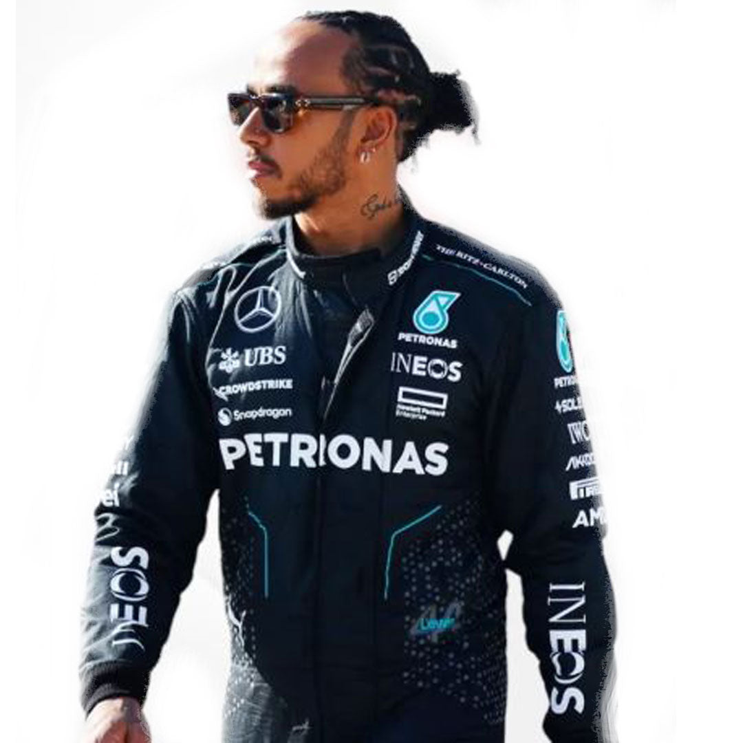 2024 New Model Lewis Hamilton Petronas Mercedes F1 Race Suit Go Kart Racing Suit