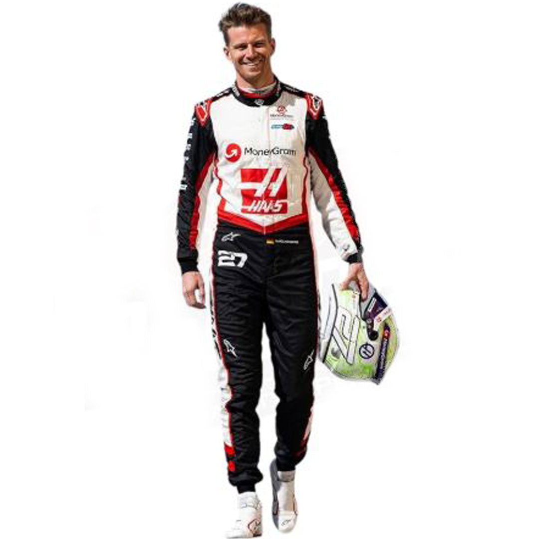 2024 New Model Nico Hulkenberg Haas F1 Race Suit Go Kart Racing Suit