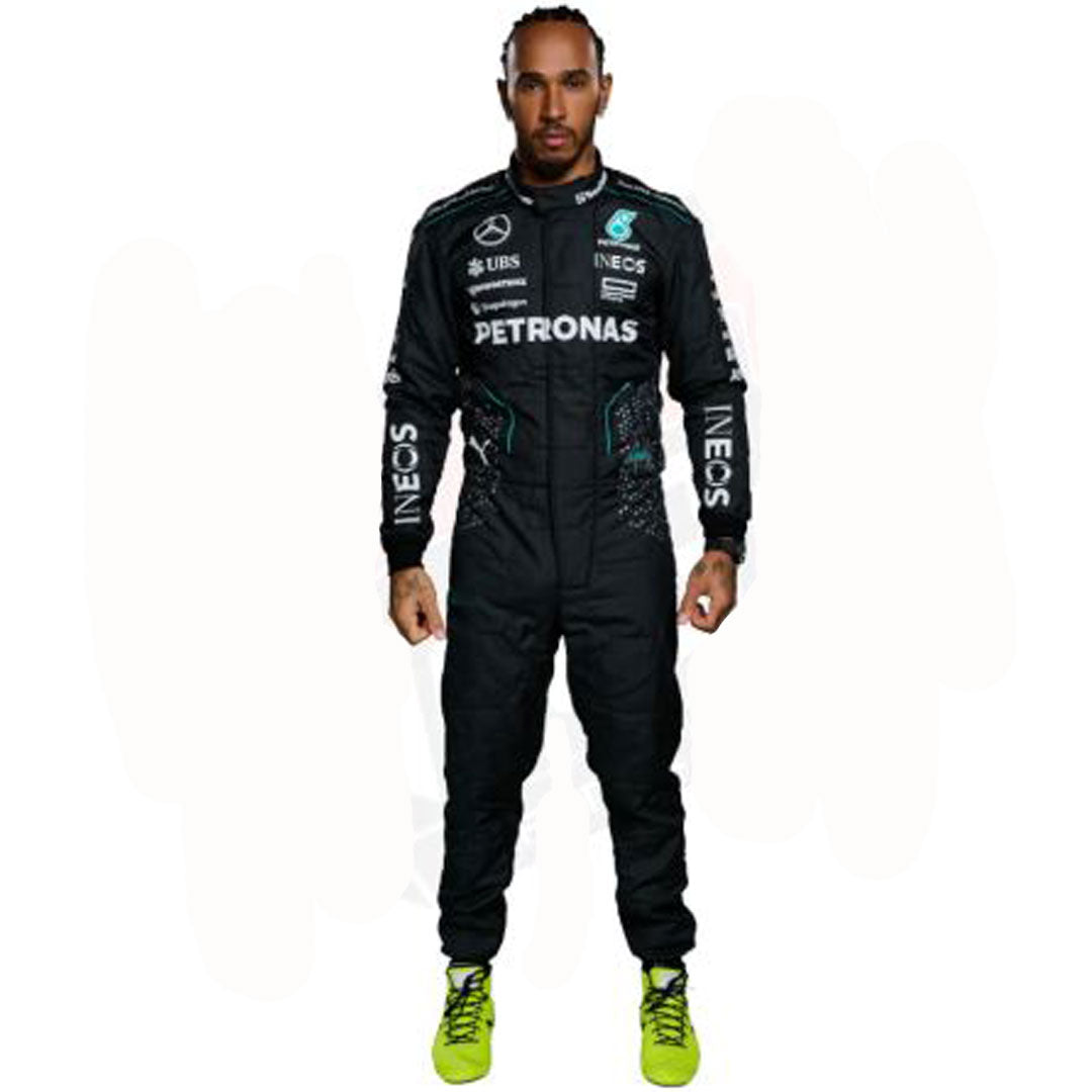 2024 New Model Lewis Hamilton Petronas Mercedes F1 Race Suit Go Kart Racing Suit