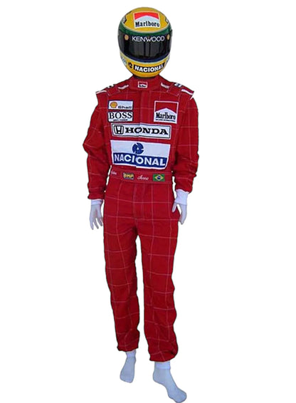 Ayrton Senna 1991 Mclaren F1 Race Suit Go Kart Racing Suit