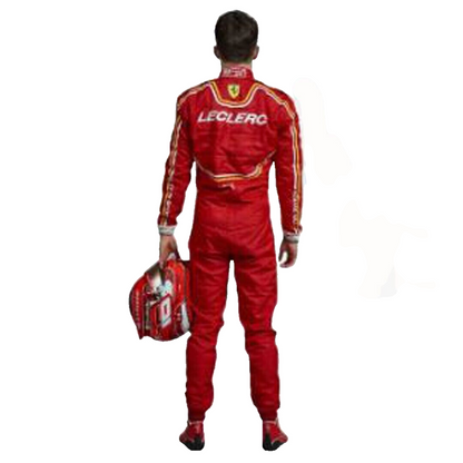 New Model 2024 Charles Leclrec Ferrari F1 Race Suit Go Kart Racing Suit